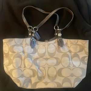 Two-Tone Coach Purse